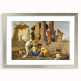 Baroque Ancient Ruins Scene: Classic Art Print with Historical Drama