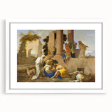 Baroque Ancient Ruins Scene: Classic Art Print with Historical Drama
