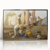 Baroque Ancient Ruins Scene: Classic Art Print with Historical Drama