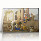 Baroque Ancient Ruins Scene: Classic Art Print with Historical Drama