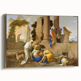 Baroque Ancient Ruins Scene: Classic Art Print with Historical Drama