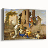 Baroque Ancient Ruins Scene: Classic Art Print with Historical Drama