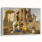 Baroque Ancient Ruins Scene: Classic Art Print with Historical Drama