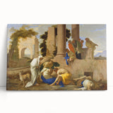 Baroque Ancient Ruins Scene: Classic Art Print with Historical Drama
