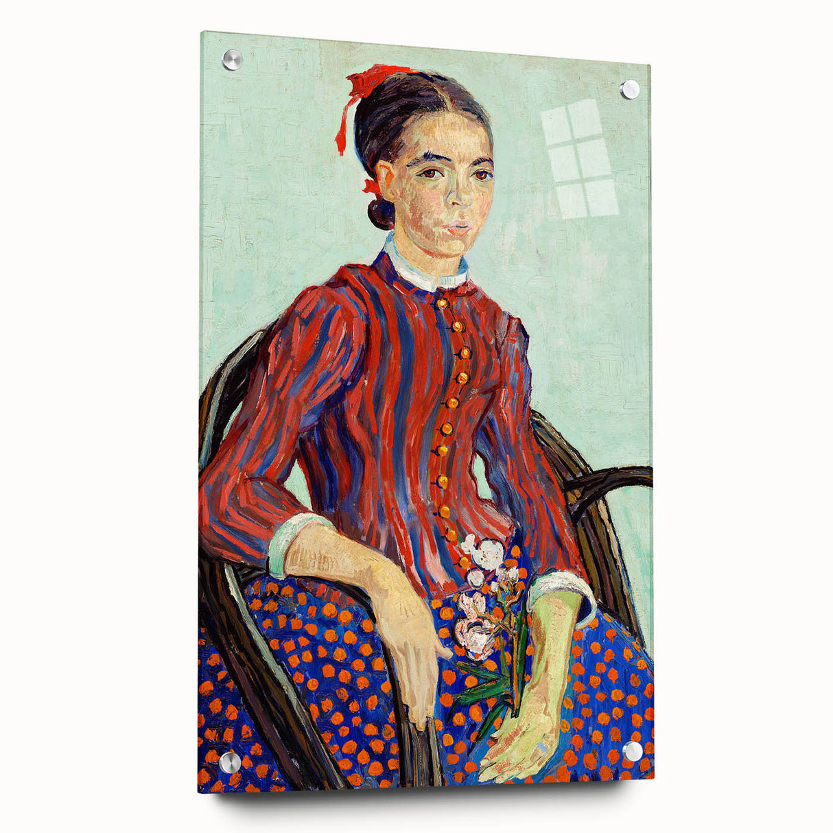 Impressionism Portrait Wall Art - La Mousmé by Van Gogh, Vibrant Print