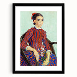 Impressionism Portrait Wall Art - La Mousmé by Van Gogh, Vibrant Print