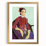 Impressionism Portrait Wall Art - La Mousmé by Van Gogh, Vibrant Print