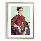 Impressionism Portrait Wall Art - La Mousmé by Van Gogh, Vibrant Print