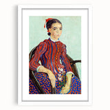 Impressionism Portrait Wall Art - La Mousmé by Van Gogh, Vibrant Print
