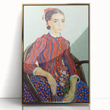 Impressionism Portrait Wall Art - La Mousmé by Van Gogh, Vibrant Print
