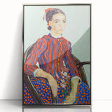 Impressionism Portrait Wall Art - La Mousmé by Van Gogh, Vibrant Print