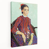 Impressionism Portrait Wall Art - La Mousmé by Van Gogh, Vibrant Print