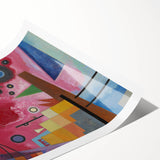 Bold Abstract Wall Art - 'Heavy Red' by Wassily Kandinsky (1924)