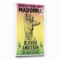 Madonna 1990 Blonde Ambition World Tour Poster - Retro Pop Art