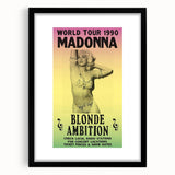 Madonna 1990 Blonde Ambition World Tour Poster - Retro Pop Art