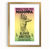 Madonna 1990 Blonde Ambition World Tour Poster - Retro Pop Art