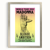 Madonna 1990 Blonde Ambition World Tour Poster - Retro Pop Art