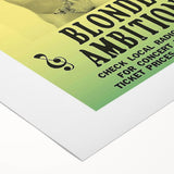 Madonna 1990 Blonde Ambition World Tour Poster - Retro Pop Art