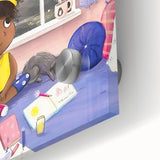 Girls Room Wall Art - Cozy Dreamy Kids Room Print - Nursery Wall Art