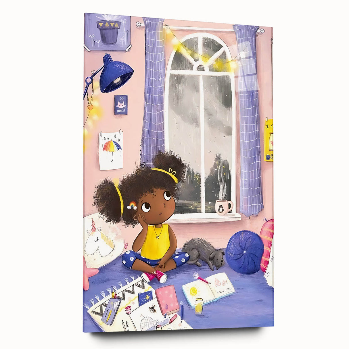 Girls Room Wall Art - Cozy Dreamy Kids Room Print - Nursery Wall Art
