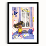 Girls Room Wall Art - Cozy Dreamy Kids Room Print - Nursery Wall Art