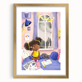 Girls Room Wall Art - Cozy Dreamy Kids Room Print - Nursery Wall Art