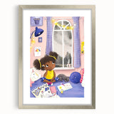 Girls Room Wall Art - Cozy Dreamy Kids Room Print - Nursery Wall Art