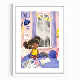 Girls Room Wall Art - Cozy Dreamy Kids Room Print - Nursery Wall Art