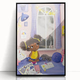 Girls Room Wall Art - Cozy Dreamy Kids Room Print - Nursery Wall Art
