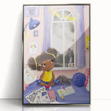 Girls Room Wall Art - Cozy Dreamy Kids Room Print - Nursery Wall Art