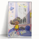Girls Room Wall Art - Cozy Dreamy Kids Room Print - Nursery Wall Art