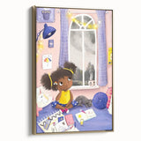 Girls Room Wall Art - Cozy Dreamy Kids Room Print - Nursery Wall Art