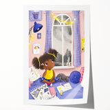 Girls Room Wall Art - Cozy Dreamy Kids Room Print - Nursery Wall Art