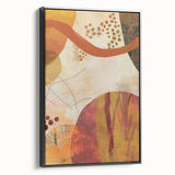 Black and white landscape art painting on framed canvas, depicting a serene fall scene, suitable for bedroom wall decor.