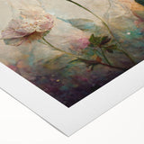 Romantic Floral Living Room Wall Art – Delicate Canvas Print
