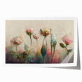 Romantic Floral Living Room Wall Art – Delicate Canvas Print