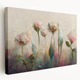 Romantic Floral Living Room Wall Art – Delicate Canvas Print