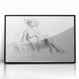 Framed abstract figurative artwork with a black acrylic finish, showcasing vibrant colors and dynamic shapes, ideal for modern home decor. Perfect for enhancing interior spaces with a contemporary artistic touch.
