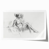 Abstract figurative rolled print showcasing vibrant colors and dynamic shapes, ideal for modern home decor. Packaged securely in a protective cardboard tube.