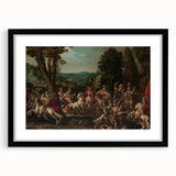 Baroque Battle Scene: Classic Art Print with Dramatic Intensity