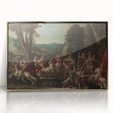 Baroque Battle Scene: Classic Art Print with Dramatic Intensity