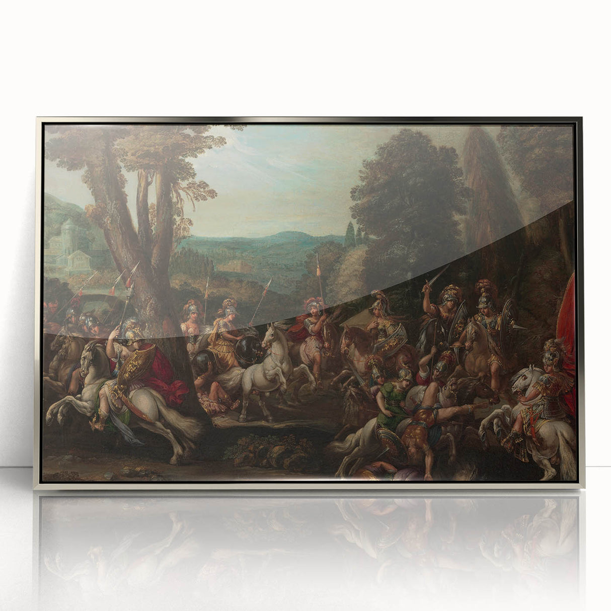 Baroque Battle Scene: Classic Art Print with Dramatic Intensity