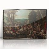 Baroque Battle Scene: Classic Art Print with Dramatic Intensity