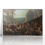 Baroque Battle Scene: Classic Art Print with Dramatic Intensity