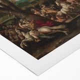 Baroque Battle Scene: Classic Art Print with Dramatic Intensity