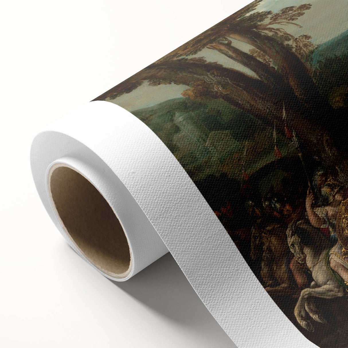Baroque Battle Scene: Classic Art Print with Dramatic Intensity