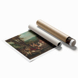 Baroque Battle Scene: Classic Art Print with Dramatic Intensity
