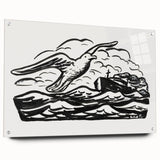 Expressionist Art - Seagull and Steamship at Sea by Leo Gestel