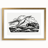 Expressionist Art - Seagull and Steamship at Sea by Leo Gestel