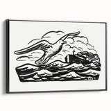 Expressionist Art - Seagull and Steamship at Sea by Leo Gestel